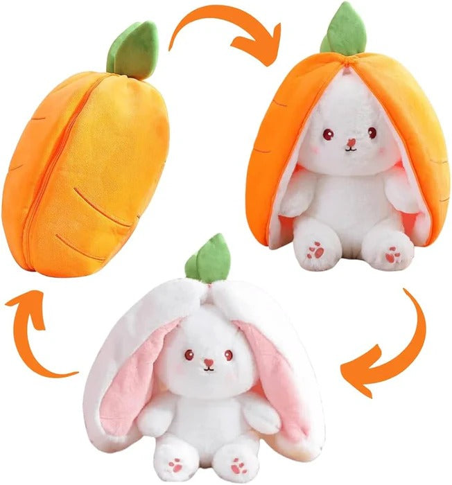 Rabbit New Creative Strawberry Rabbit Plush Soft Doll Hug Pillow